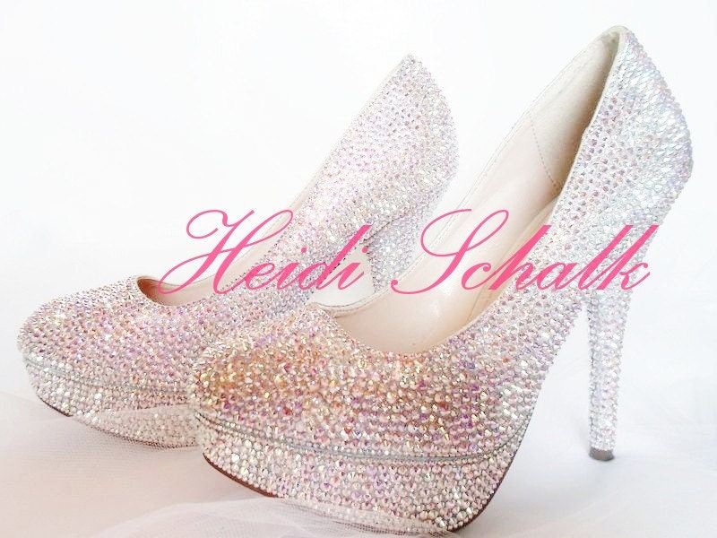 Crystal AB Women's Heels Strassed with Swarovski Elements