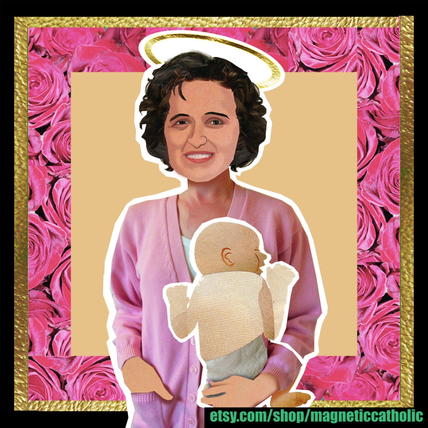 Saint Gianna Beretta Molla magnetic paper doll