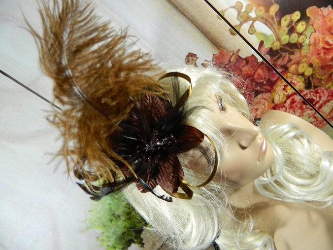 pirate skulls brown Minihat Minizylinder Tophat Fascinator Headpiece Headdress Gothic Burlesque Steampunk Lolita Cosplay Costume Millinery