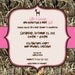 Maxx 4 Camo with Deer - Baby Shower Invitation - digital design