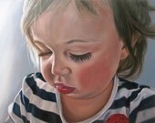 CUSTOM PORTRAIT - Oil Painting - Kids Family - Perfect Father's Day Gift - 8x10