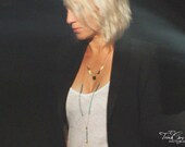 Moon phase necklace : Brass