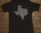 Texas City T-shirt  -   "I've Been Everywhere" - Black Blend