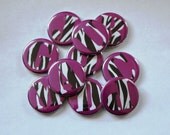 26 Zebra alphabet  1.25" Buttons