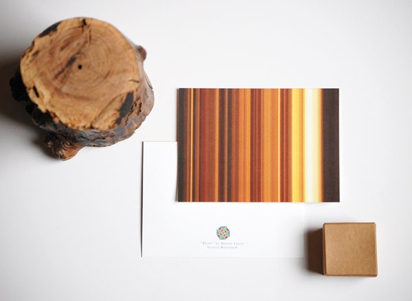 Suite of handmade social stationery: 12 folded cards and envelopes, A6 standard - 4.75 in. x 6.5 in.