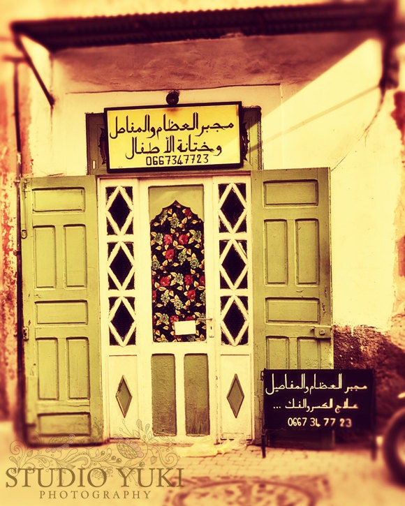 Old Green Door, Travel Photography Morocco, Ethnic, Gypsy, Travel Photo, North African, Fine Art Photography - Call Me Maybe