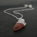 Laguna Agate Blade Necklace in Sterling Silver