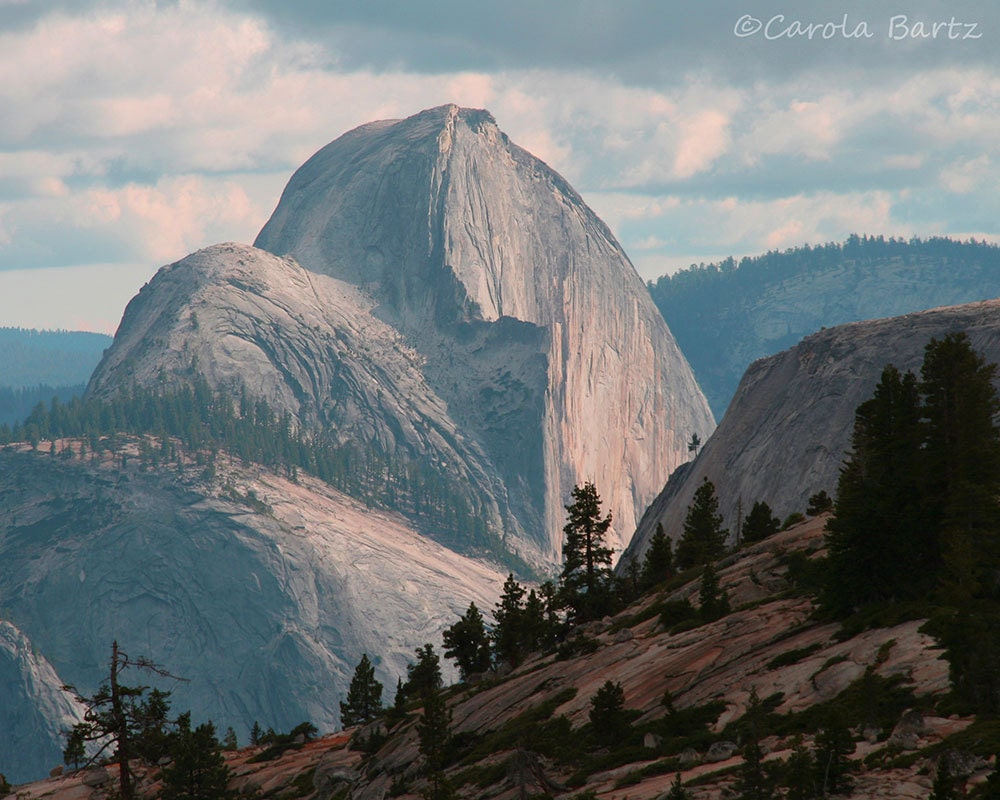 Yosemite Photograph of Half Dome before Sunset 8x10 Fine Art Print