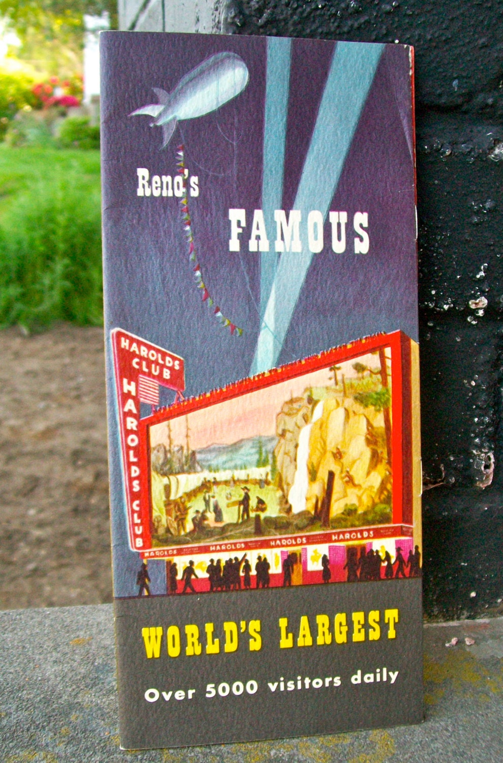 Vintage Full Color Retro Reno Casino Pamphlet - Harold's Club Brochure