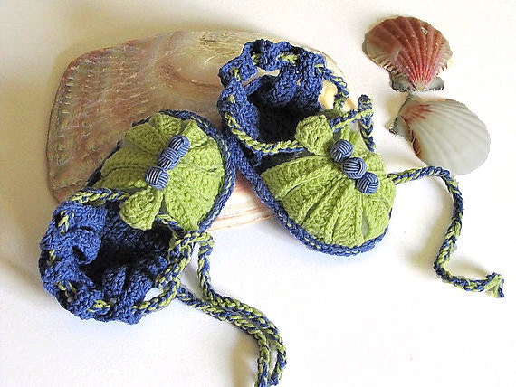 Baby crocheted summers sandals / size 0-3M