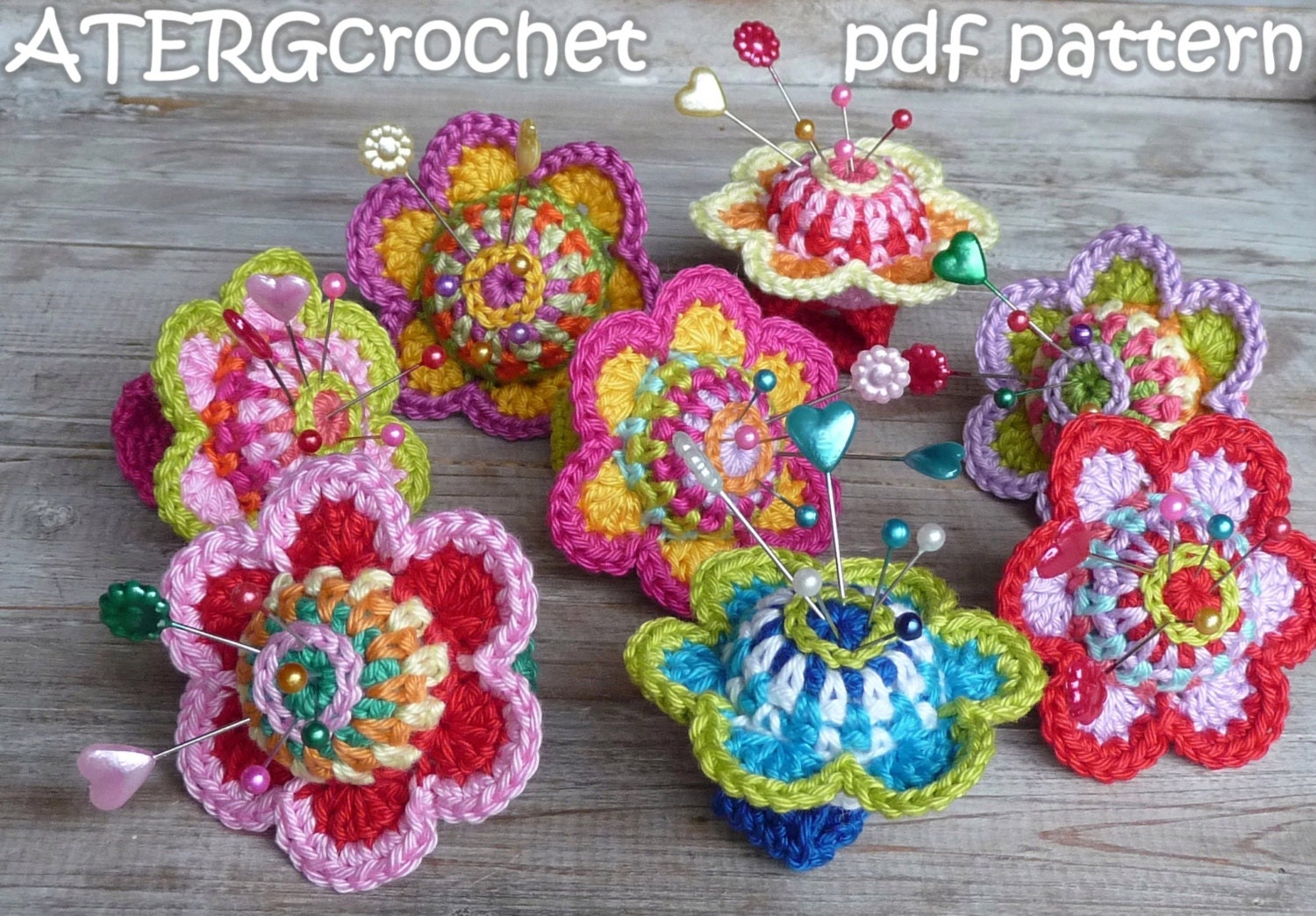 Crochet pattern pincushion ring by ATERGcrochet