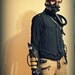 The HydroPunk Steampunk Dieselpunk Victorian engineer Mask, goggles, refillable-drinkable back pouch and gauntlets Combo
