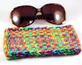Colorful Cotton Eyeglass Case - Woven Pouch