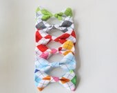 Hair Bow / Clip on Bow-Tie - Plaid - Choose One