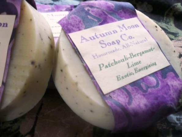 Patchouli, Bergamot and Lime Soap, ALL-NATURAL, Vegan All Over Bar Soap and shampoo bar, solid shampoo