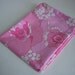 Retro 1970s Big Groovy Poppies Floral Pillowcase Pink and White