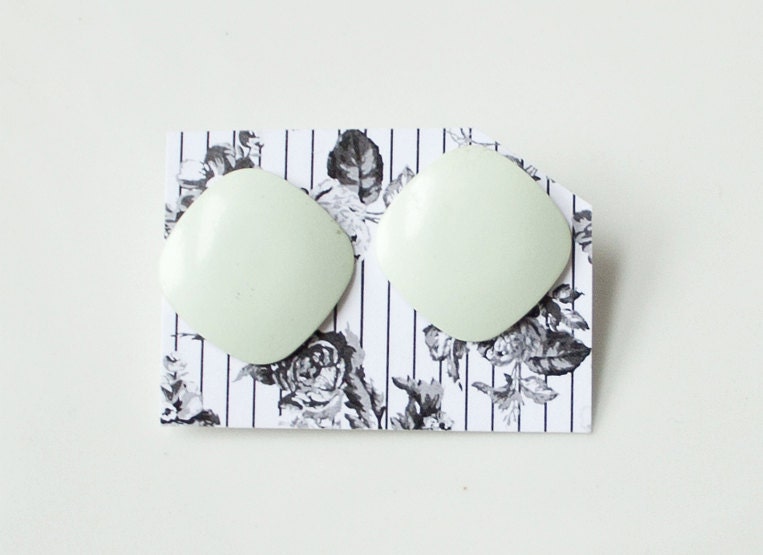 Sunwashed mint earrings