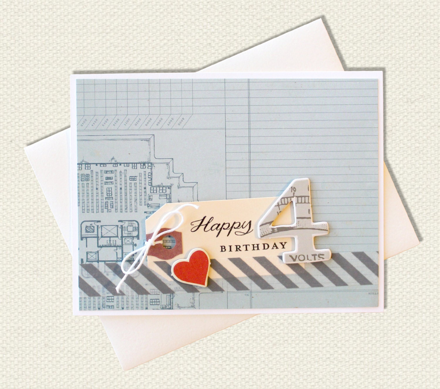 Happy Fourth Birthday Card
