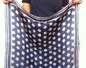 Squares silk scarf