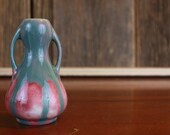 Vintage Pink and Grey Metlox Vase