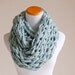The Chunky Cowl Scarf - soft light blue - infinity