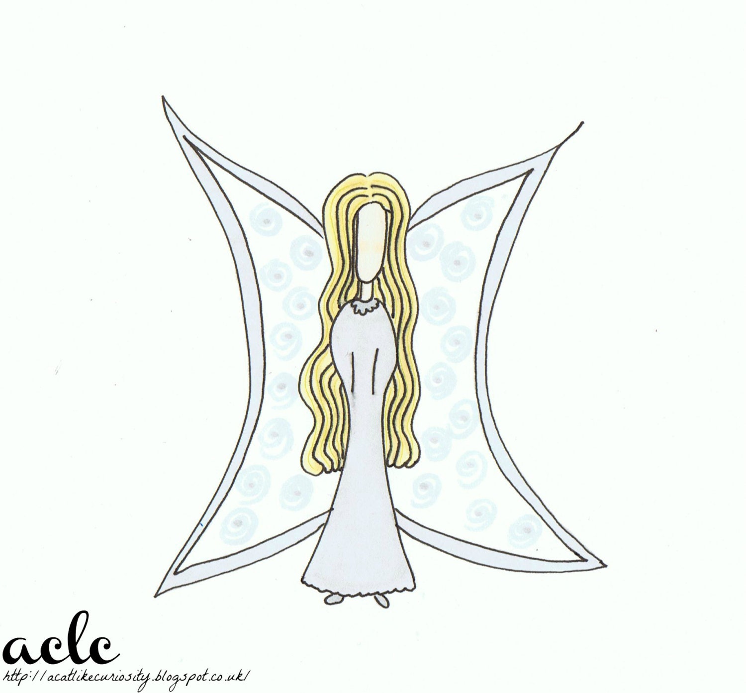 Blue Angel Art Print