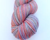 Self Striping Sock Yarn, Superwash Merino and Nylon 75/25 Fingering Weight, in "Mesa Sunrise"