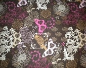 Butterflies - Brown Background- 12 x 12 Pillow Cover - 14 x 14  Pillow Form NOT Included
