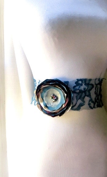 Peacock Fascinator Flower Hair Clip or Fabric Brooch Pin, Teal Bridal Bridesmaids Gift, Eggplant Purple Blue