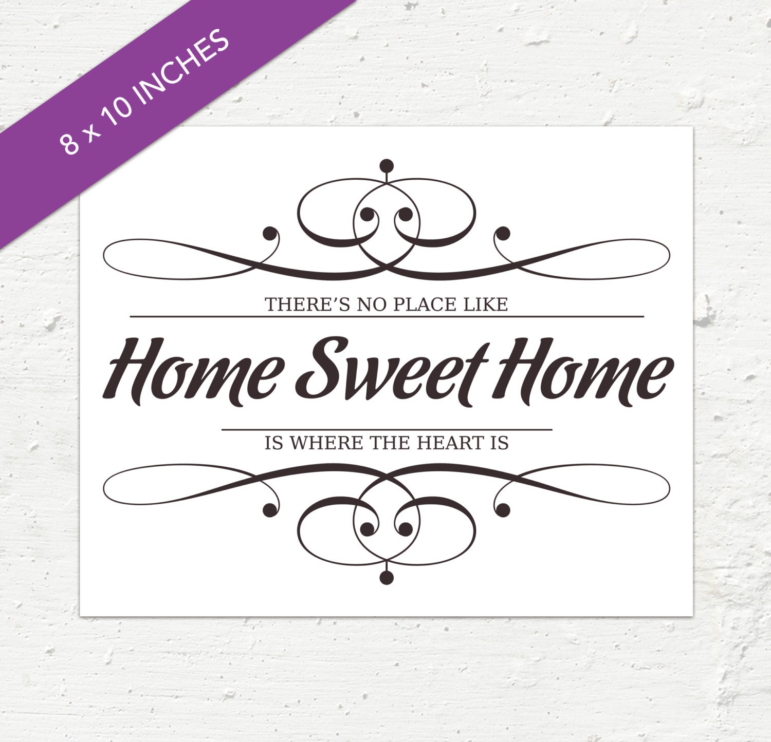 Art Print Home Sweet Home Archival Print A4 or 8x10