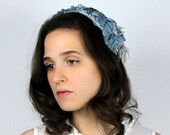 vintage 1950s hat / fascinator / Garden