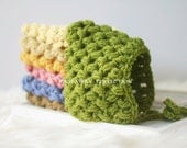 Newborn Pixie Bonnet Photo Prop: Crochet Baby Hat, Boy or Girl Photography Props