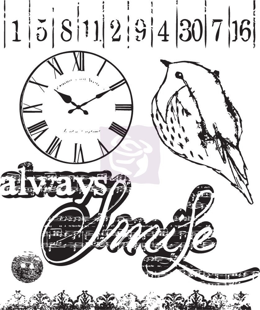 Prima - Lyric Collection - Clear Acrylic Stamp 1