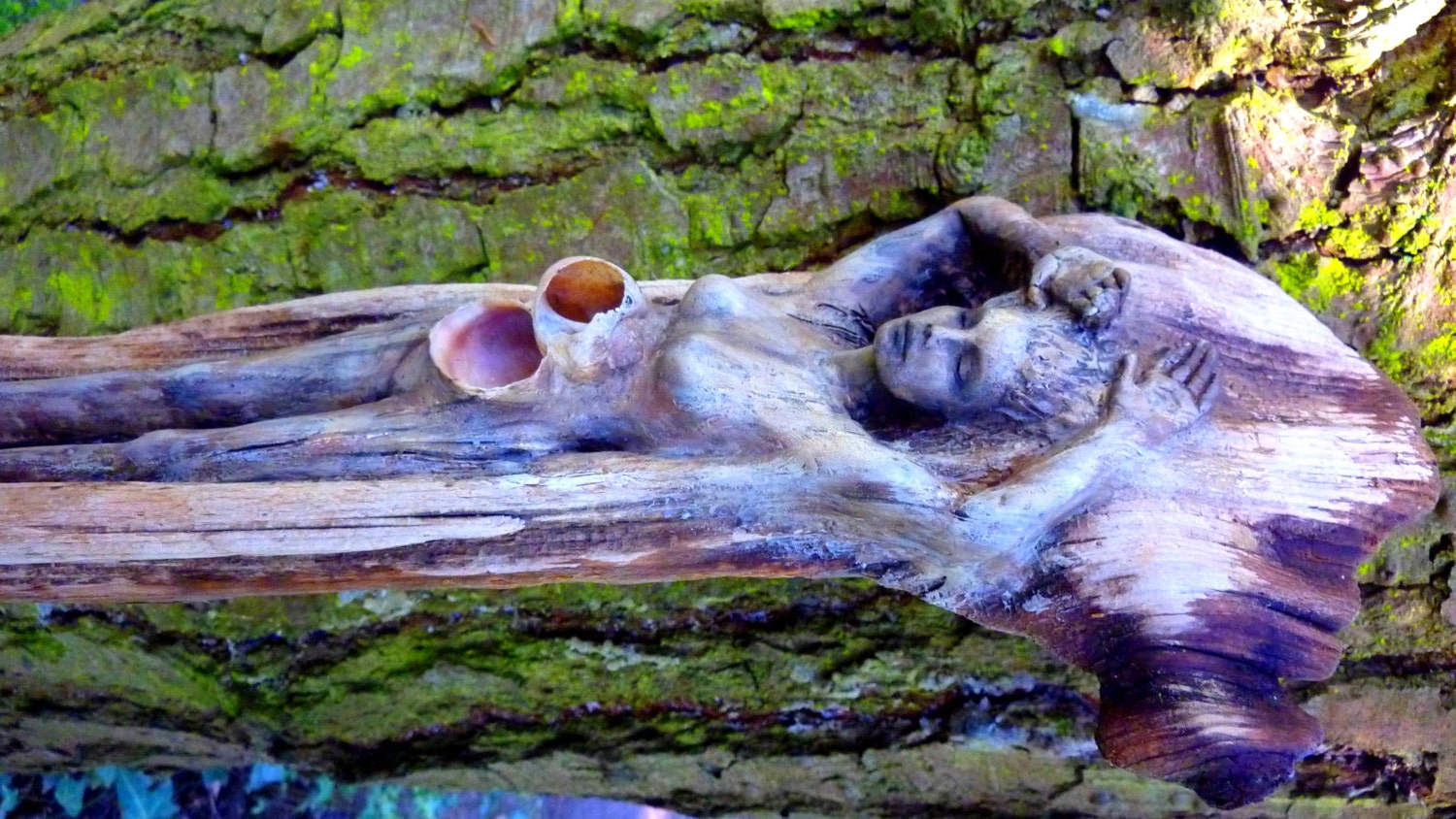 Sadie, Driftwood Spring Goddess Woman with Shell