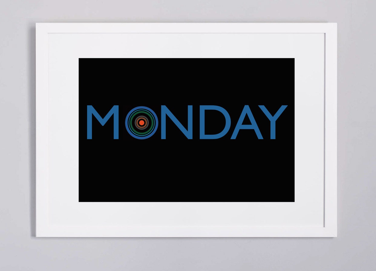 Blue Monday Inspired Poster - New Order Wall Decor 11"x14"