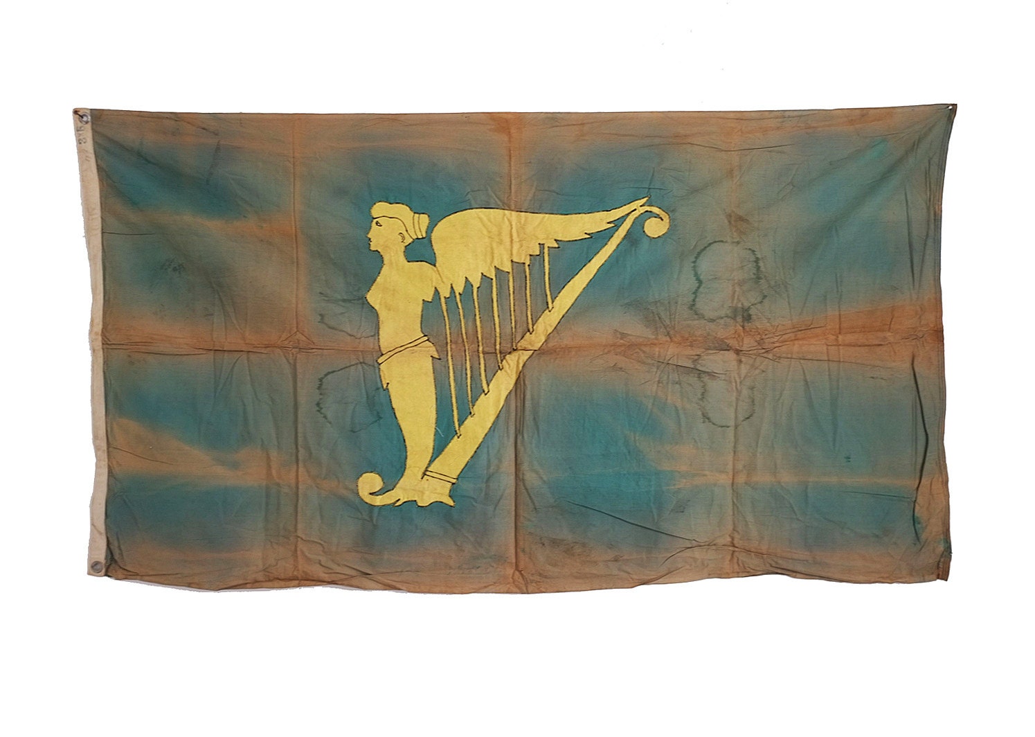 19th c Irish Flag. Maid of Erin / Erin Go Bragh.