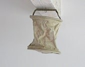old French canvas fireman's bucket
