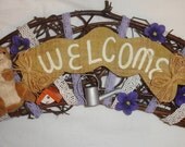 Handmade Spring Welcome Wreath - Home Decor