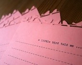 A Little Bird Stationery - Salmon