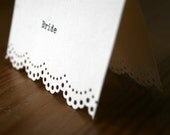 Ivory Typewriter Wedding Place Cards - 100