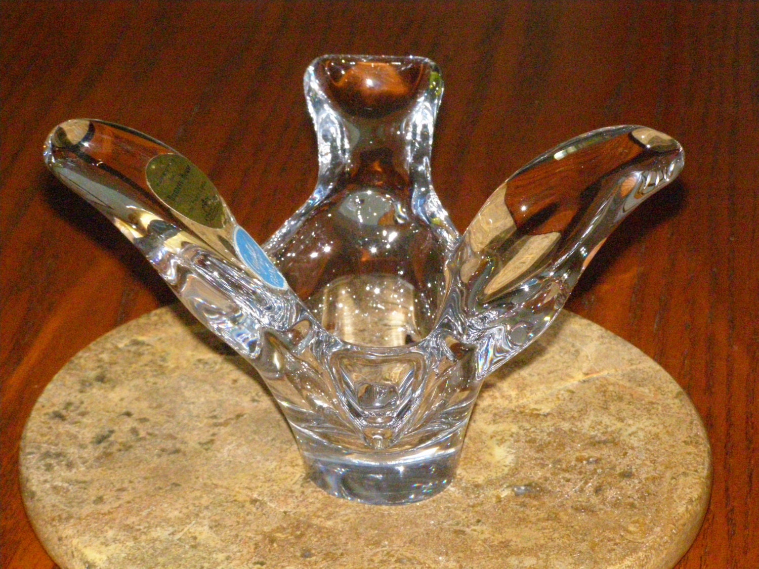 Vintage Glass Princess House Crystal Made in France Heavy Paperweight