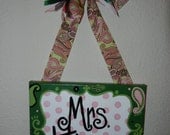 Scroll Frame Classroom Sign