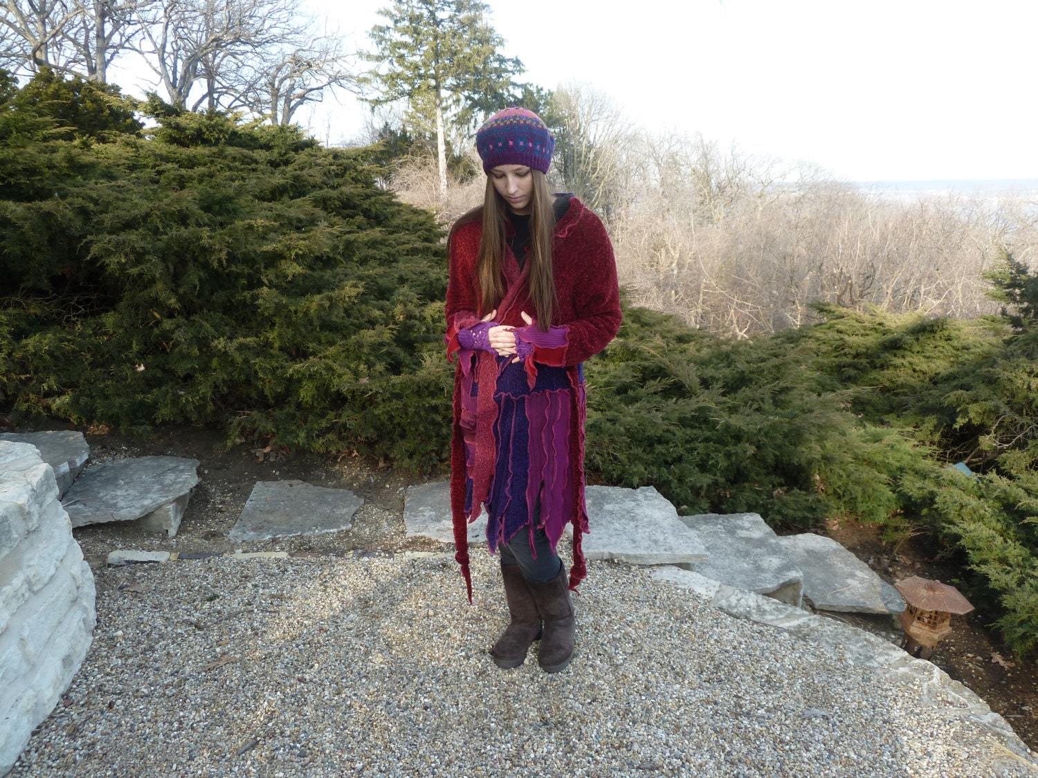 If You've Been By Paupers Crowned  Upcycled Sweater Coat