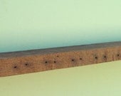 Barn Wood Floating Wall Shelf 36" wide 3 5/8" deep  1 3/4" tall Rustic Chic