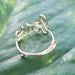 Gold Wire Love Ring - Adjustable Band - Dainty Ring, Conversation Ring