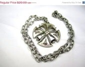 Silver tone signed Pendants or Necklaces 1950s Vintage Jewelry Choose 1