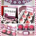 Pink LadyBug Birthday Party Package Personalized FULL Collection Set - PRINTABLE DIY - PS815CA2x