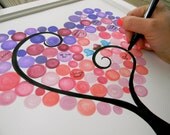Watercolor Baby shower guest book alternative, baby shower gift, personalized baby room decoration. Baby Bubbles, Hand Painted guest book