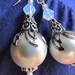 Pearlized- SALE Swarovski Crystal Pearl Filigree Bridal Wedding Sterling Silver earrings