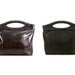 ANDREA // leather top handles, in black (italian calf leather) - FREE SHIPPING